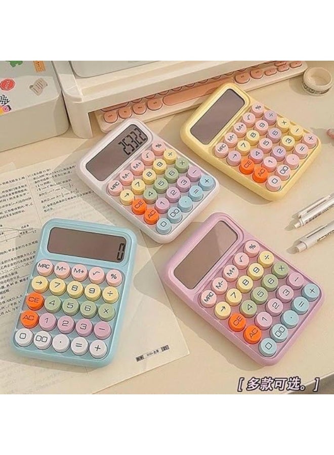 آلة حاسبة بتصميم عصري وألوان مبهجة – شكل تريندي أنيق – مناسبة للدراسة والعمل والاستخدام اليومي IR - Image 1